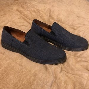 John Varvatos Denim and Leather Loafers size 10